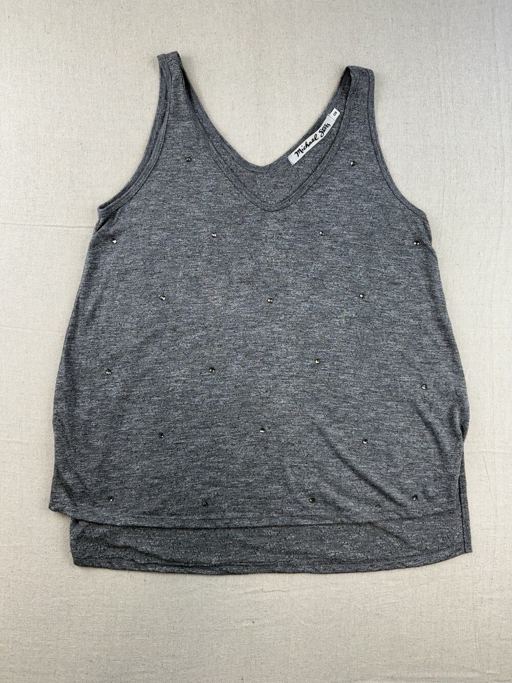 Michael stars Women's Grey Tank Size Small